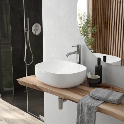 Zestaw Prysznicowy Podtynkowy z deszczownicą Molle Chrom