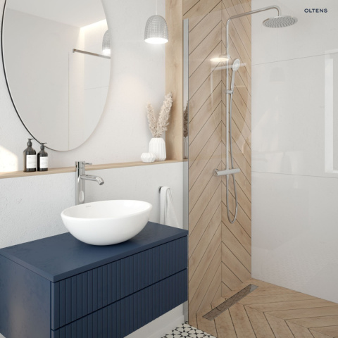 Molle bateria umywalkowa stojąca wysoka chrom