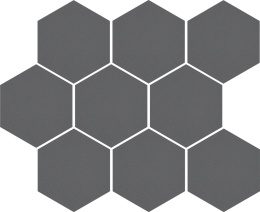 CERRAD CAMBIA GRAFIT LAPPATO HEKSAGON 27x 33