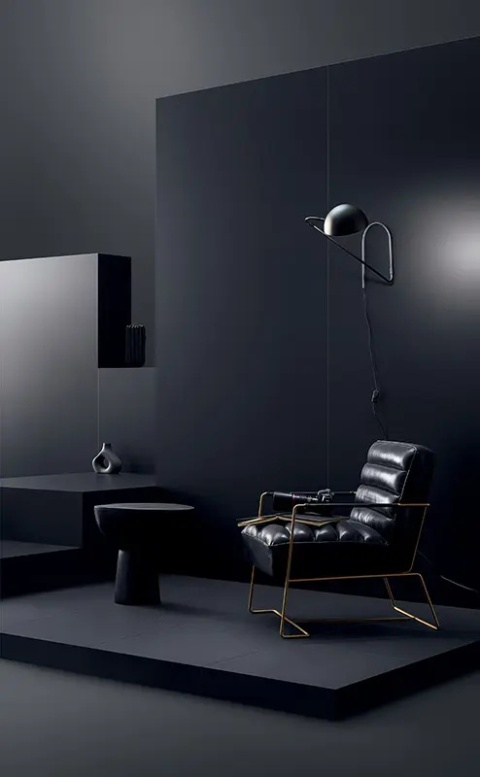 TUBĄDZIN CIELO E TERRA NERO MAT 119,8x59,8