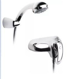 ROCA Bateria wannowa ścienna Amura z zestawem natryskowym A526245070