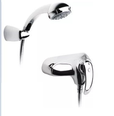 ROCA Bateria wannowa ścienna Amura z zestawem natryskowym A526245070