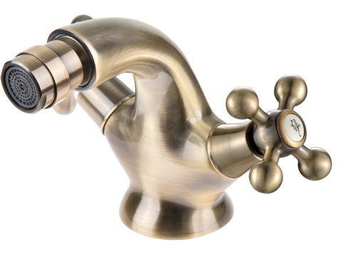 KUCHINOX- BATERIA BIDETOWA RETRO MOSIĄDZ ANTYCZNY Z KORKIEM