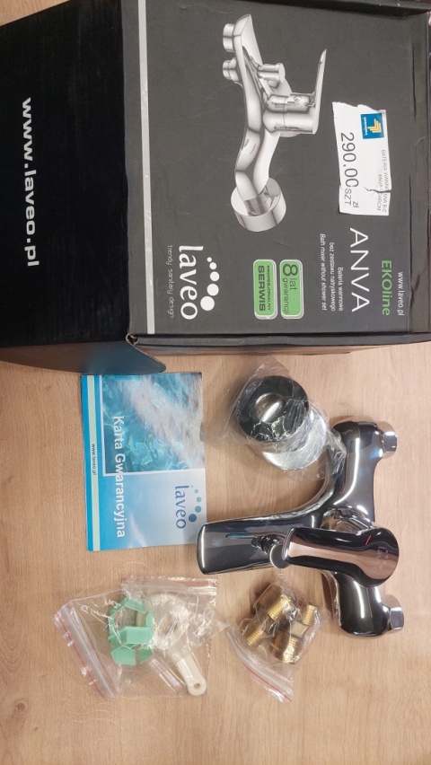 LAVEO Anva EKOline Bateria Wannowa beze zestawu natryskowego