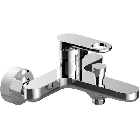 Laveo Lomo Bateria wannowa natynkowa chrom BAL010D